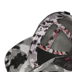 Casquette trucker imitation fourrure avec filet logo brodé Mountain