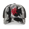 Casquette trucker imitation fourrure avec filet logo brodé Mountain