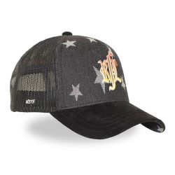 Casquette trucker imprimée filet logo brodé visière imprimée Star