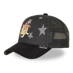 Casquette trucker imprimée filet logo brodé visière imprimée Star