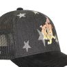 Casquette trucker imprimée filet logo brodé visière imprimée Star