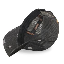 Casquette trucker imprimée filet logo brodé visière imprimée Star
