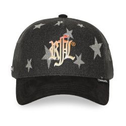 Casquette trucker imprimée filet logo brodé visière imprimée Star
