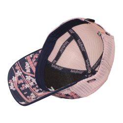 Casquette trucker imprimée filet logo brodé visière imprimée Hanami