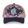 Casquette trucker imprimée filet logo brodé visière imprimée Hanami