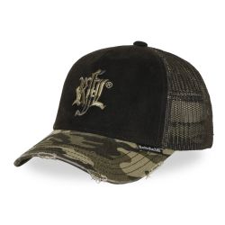Casquette trucker used imprimée avec filet logo brodé Army of One