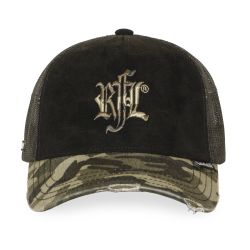 Casquette trucker used imprimée avec filet logo brodé Army of One