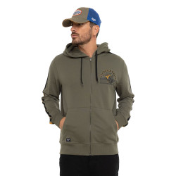 Sweat zippé à capuche homme en french terry Racer