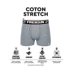 Lot de 4 boxers homme en coton Dynamics Tom