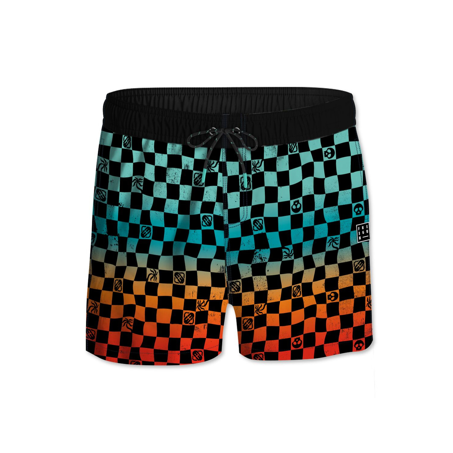 Short de bain court enfant avec ceinture tout élastique Radiant