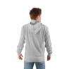 Sweat zippé à capuche homme en french terry imprimé poitrine Liam