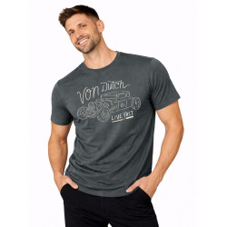T-shirt homme col rond en jersey 140grm imprimé devant Log6