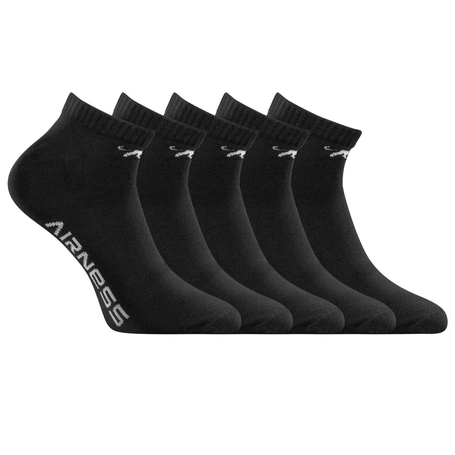 AIRNESS Lot de 5 paires de chaussettes tiges courtes homme Classic