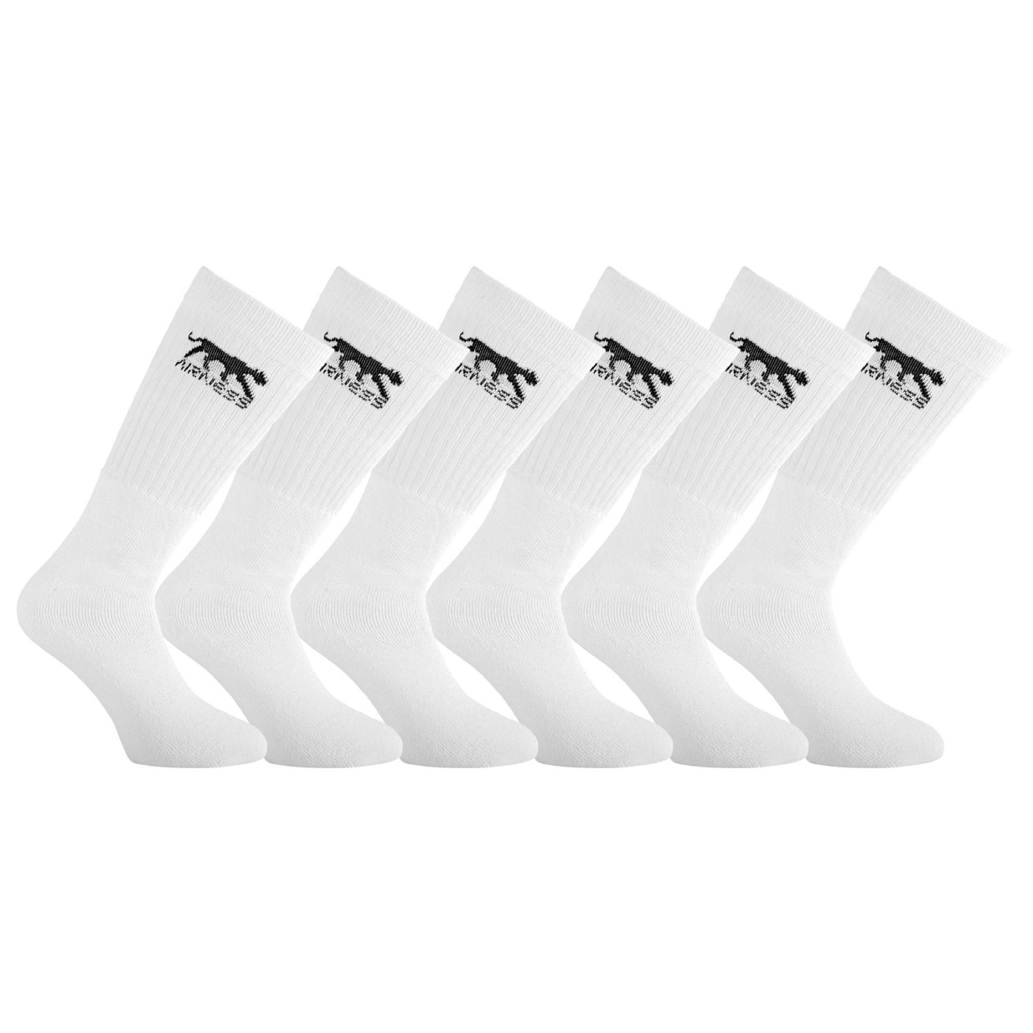 AIRNESS Lot de 6 paires de tennis homme Logo sur tige Corporate