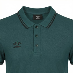Polo homme bicolore en coton pique avec logo brodé 806450