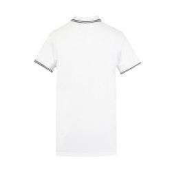 Polo homme bicolore en coton pique avec logo brodé 806450