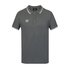 Polo homme bicolore en coton pique avec logo brodé 806451