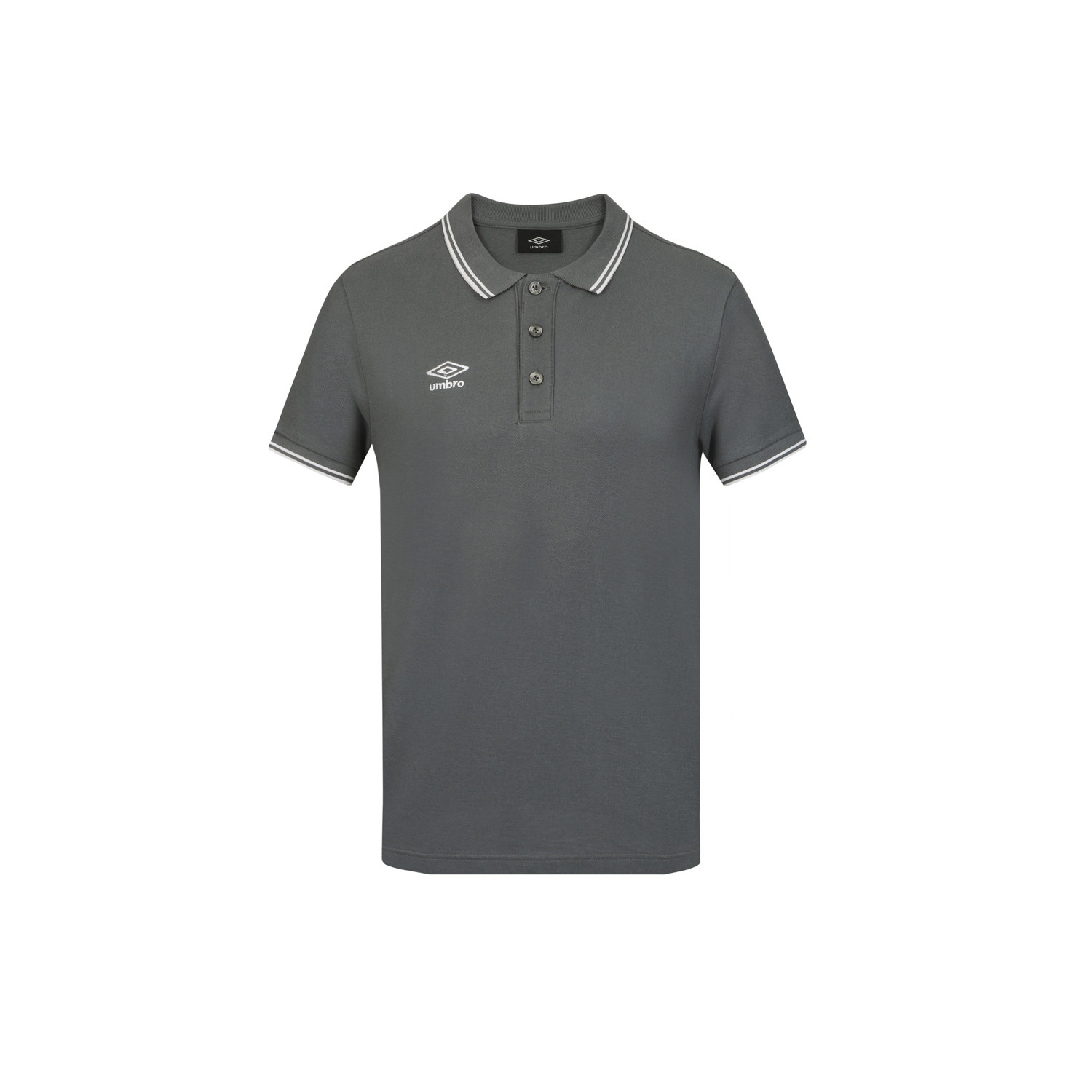 Polo homme bicolore en coton pique avec logo brodé 806451
