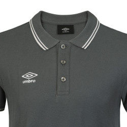 Polo homme bicolore en coton pique avec logo brodé 806451