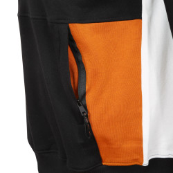 Sweat à capuche homme tricolore avec poche kangourou et logo 1224770
