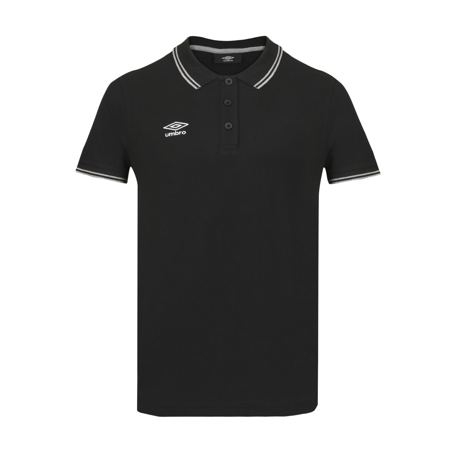 Polo homme bicolore en coton pique avec logo brodé 802210 - Photo 1