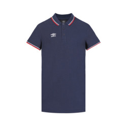 Polo homme bicolore en coton pique avec logo brodé 806450