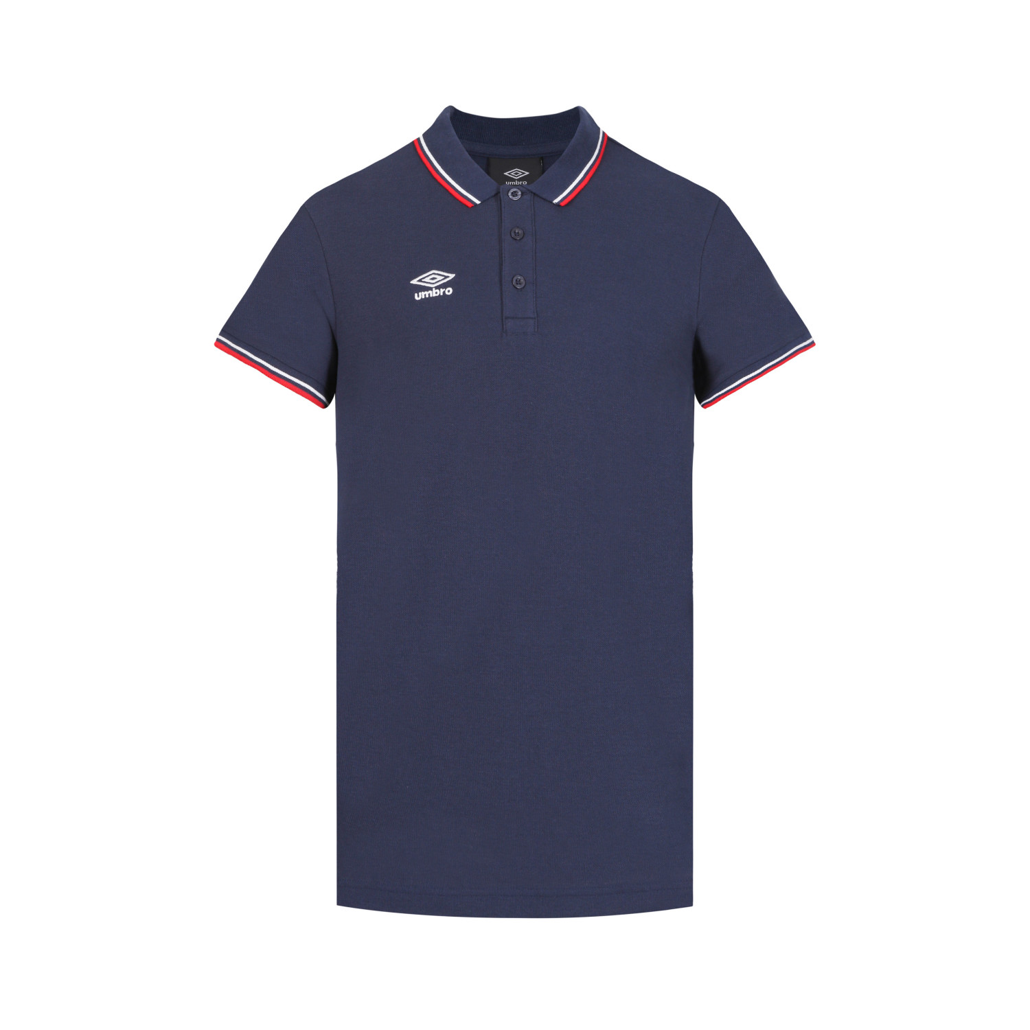 Polo homme bicolore en coton pique avec logo brodé 806450