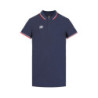 Polo homme bicolore en coton pique avec logo brodé 806450