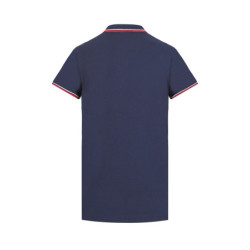 Polo homme bicolore en coton pique avec logo brodé 806450
