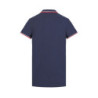 Polo homme bicolore en coton pique avec logo brodé 806450