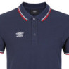 Polo homme bicolore en coton pique avec logo brodé 806450