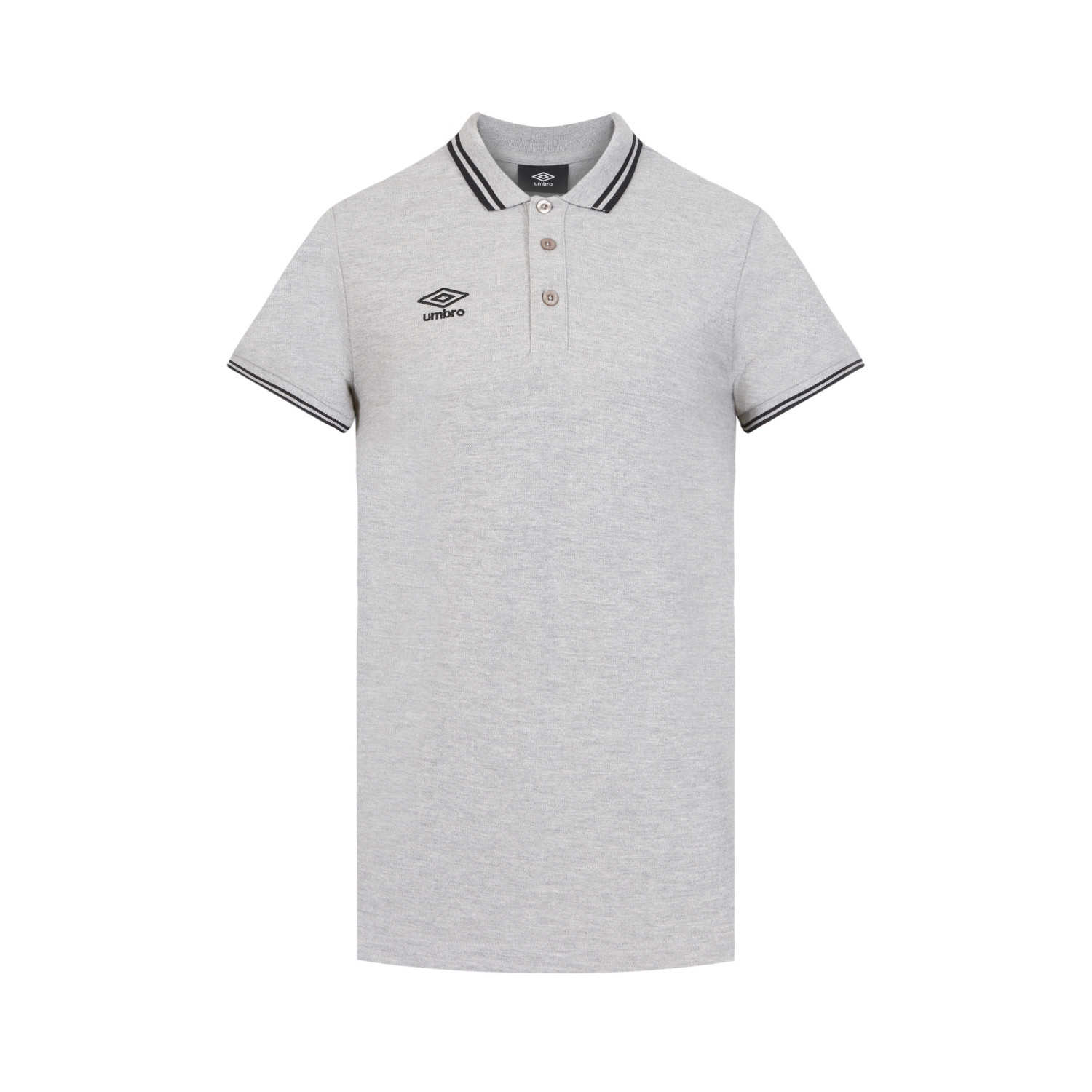 Polo homme bicolore en coton pique avec logo brodé 806451