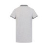 Polo homme bicolore en coton pique avec logo brodé 806451