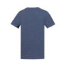 Tee shirt homme col rond chiné en coton 160GSM et logo imprimé 729282