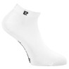 Lot de 5 paires de chaussettes courtes femme unie logo noir PC 0372