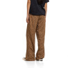 Pantalon femme fluide en viscose imprimée léopard badge métal Karin
