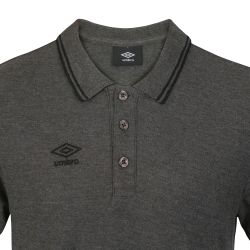 Polo homme bicolore en coton pique avec logo brodé 806451