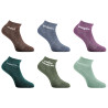 Lot de 6 Paires de chaussettes mi-hautes femme à paillettes Meuf