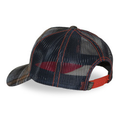 Casquette baseball  à carreaux avec patch Carrreaux09