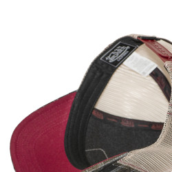Casquette baseball  à carreaux avec filet et patch Carrreaux10