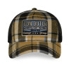 Casquette baseball  à carreaux avec filet et patch Carrreaux11