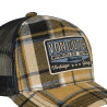Casquette baseball  à carreaux avec filet et patch Carrreaux11