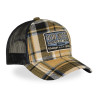 Casquette baseball  à carreaux avec filet et patch Carrreaux11