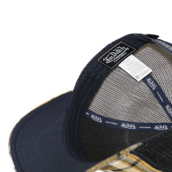 Casquette baseball  à carreaux avec filet et patch Carrreaux11