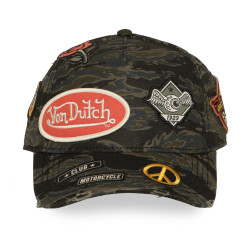 Casquette baseball effet usé avec patch Kamo Tiger