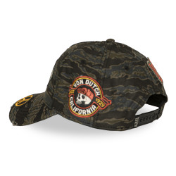 Casquette baseball effet usé avec patch Kamo Tiger