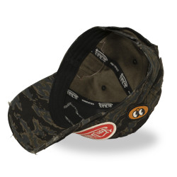 Casquette baseball effet usé avec patch Kamo Tiger