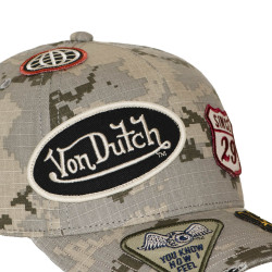 Casquette baseball effet usé avec patch Kamo Sand