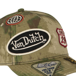 Casquette baseball effet usé avec patch Kamo Forest