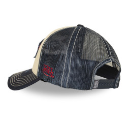 Casquette baseball homme effet usé avec filet Urban2